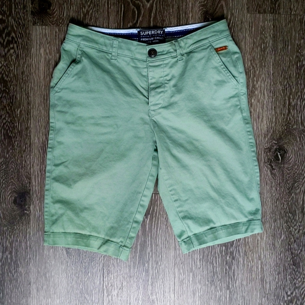 Superdry, size2(fits like 4) Mint green premium chino